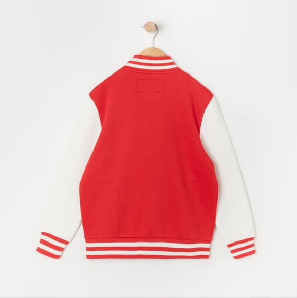 Boys LA Graphic Oversized Varsity Jacket - Picture 2 of 2